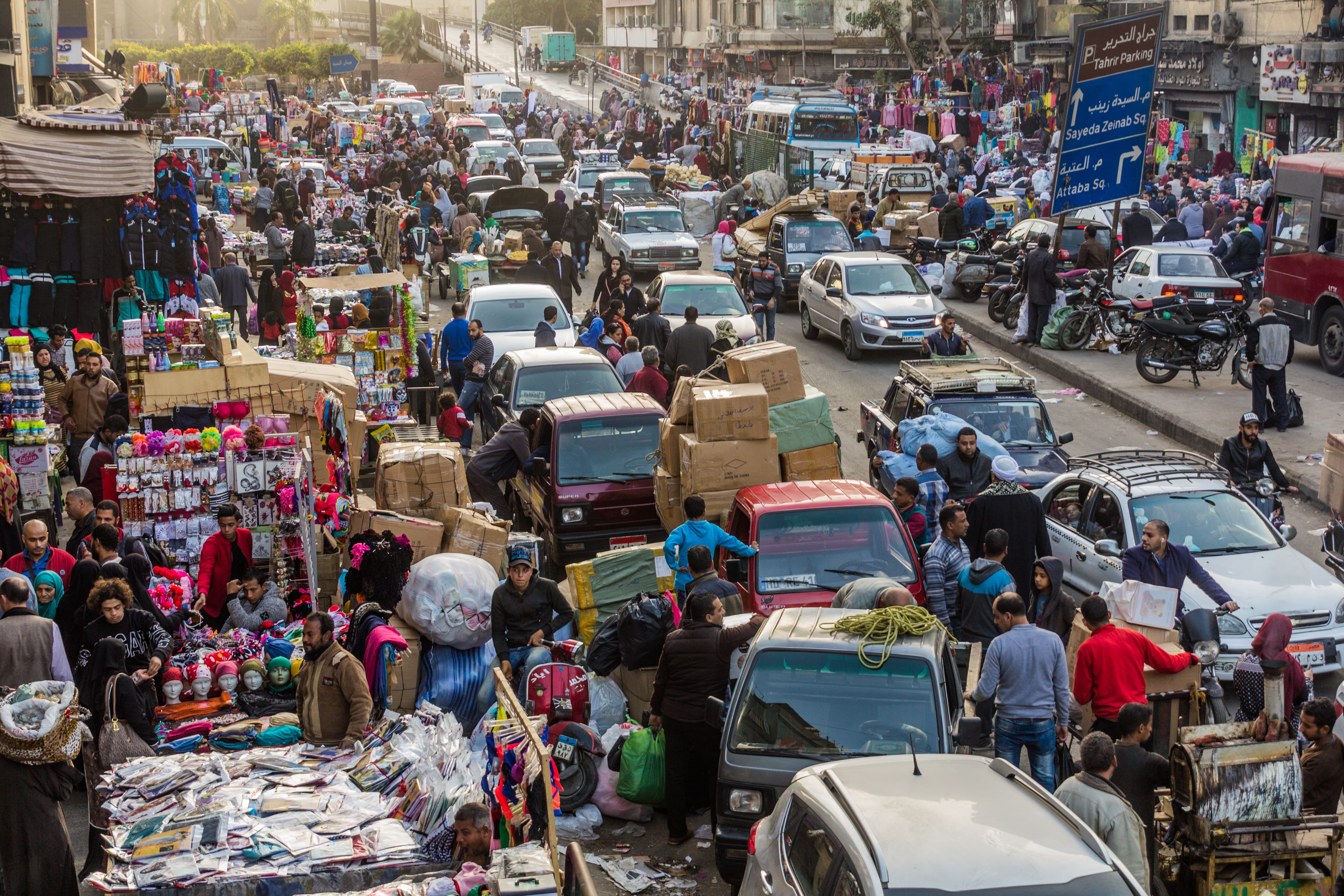 Пробки - постоянная и очень острая проблема Египта